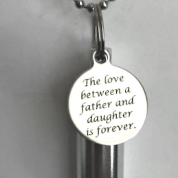 Pasco Specialty Products Jewelry - Engraved  Father/Daughter Cremation Urn Necklace
